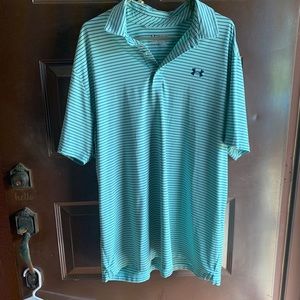 Under Armour Heatgear Men’s Stripe Polo - Size 2XL